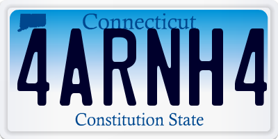 CT license plate 4ARNH4