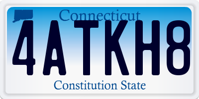 CT license plate 4ATKH8