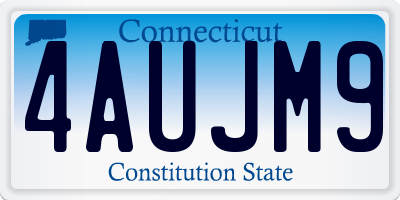 CT license plate 4AUJM9