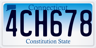 CT license plate 4CH678