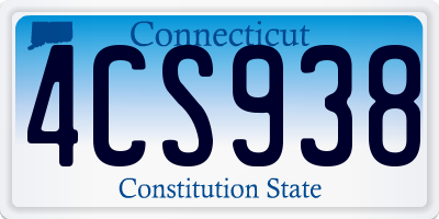 CT license plate 4CS938