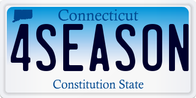 CT license plate 4SEASON