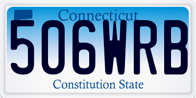 CT license plate 506WRB