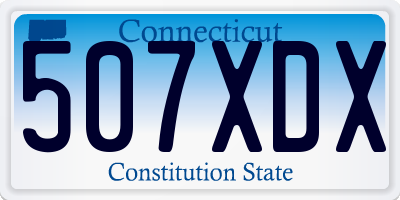 CT license plate 507XDX