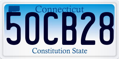 CT license plate 50CB28