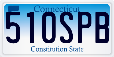 CT license plate 510SPB