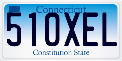 CT license plate 510XEL