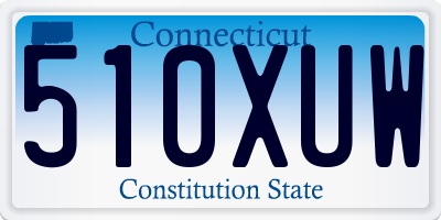 CT license plate 510XUW