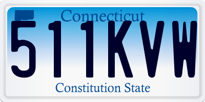 CT license plate 511KVW