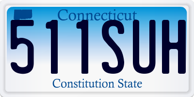 CT license plate 511SUH