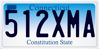 CT license plate 512XMA