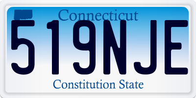 CT license plate 519NJE