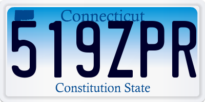 CT license plate 519ZPR