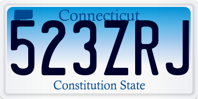 CT license plate 523ZRJ