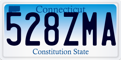 CT license plate 528ZMA