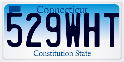 CT license plate 529WHT