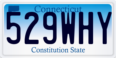 CT license plate 529WHY