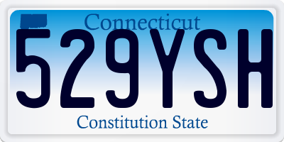 CT license plate 529YSH