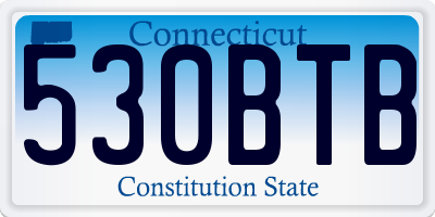 CT license plate 530BTB