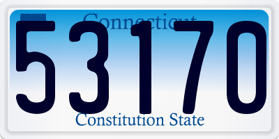 CT license plate 53170