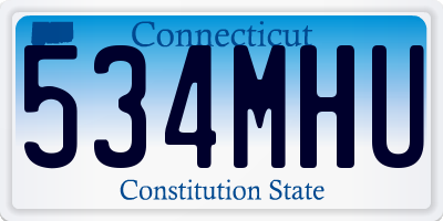 CT license plate 534MHU