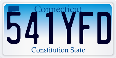 CT license plate 541YFD