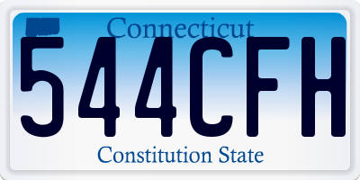 CT license plate 544CFH