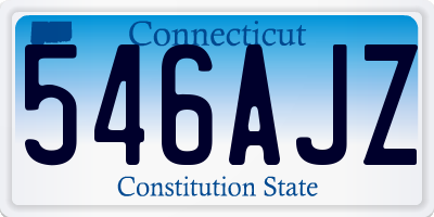 CT license plate 546AJZ