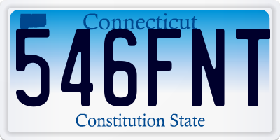 CT license plate 546FNT