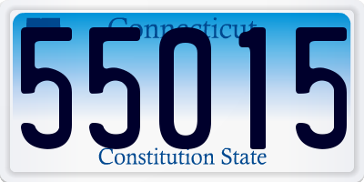 CT license plate 55015