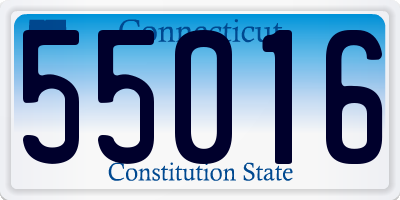 CT license plate 55016