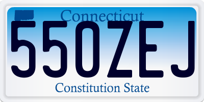 CT license plate 550ZEJ