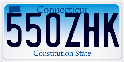 CT license plate 550ZHK