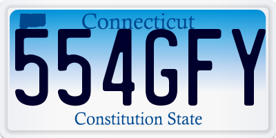 CT license plate 554GFY