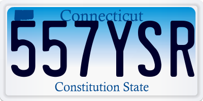 CT license plate 557YSR