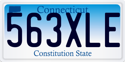 CT license plate 563XLE