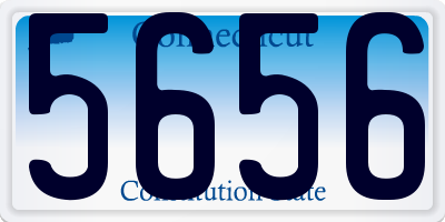 CT license plate 5656