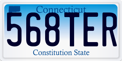 CT license plate 568TER