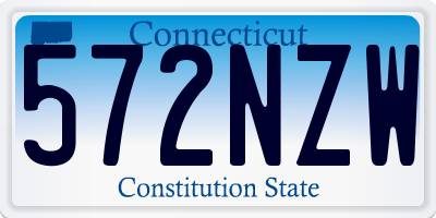 CT license plate 572NZW