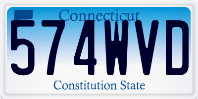 CT license plate 574WVD