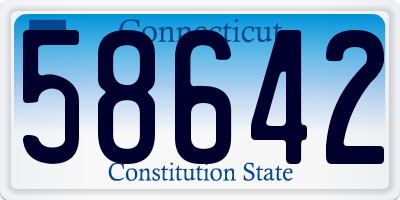 CT license plate 58642