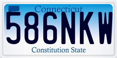 CT license plate 586NKW