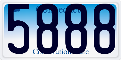 CT license plate 5888