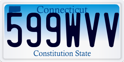 CT license plate 599WVV