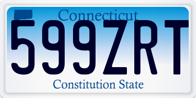 CT license plate 599ZRT