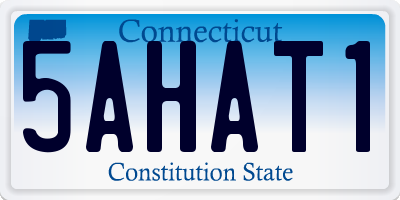 CT license plate 5AHAT1