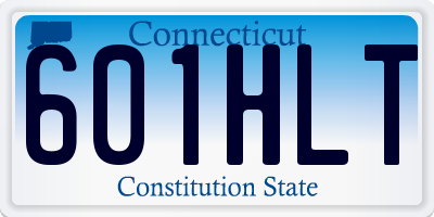CT license plate 601HLT