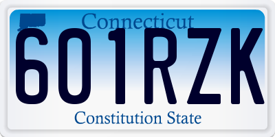 CT license plate 601RZK