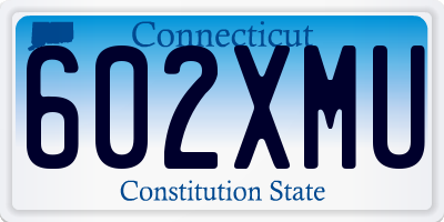 CT license plate 602XMU