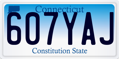 CT license plate 607YAJ
